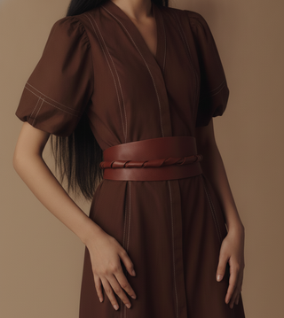 Leather Obi Wrap Belt