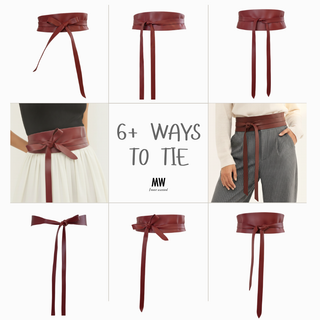 Leather Obi Wrap Belt