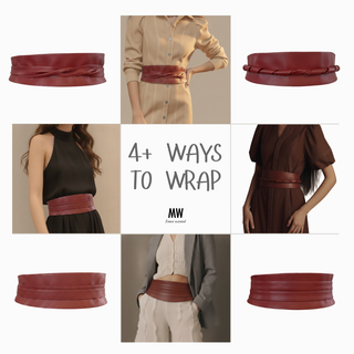 Leather Obi Wrap Belt