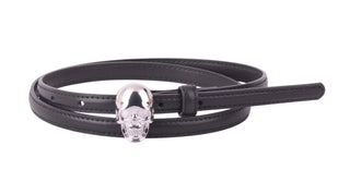 Skinny Skull Buckle Belt