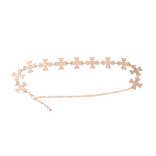 Natural Gold Cross Chain Belt