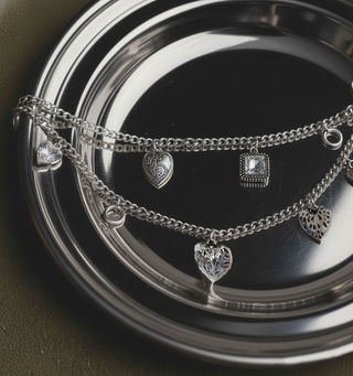 Layered Charm Chain Belt
