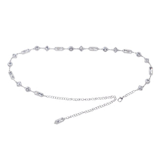 Geometric Gem Stone Chain Belt