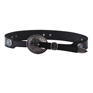 Cassie's Carved Concho Buckle Belt