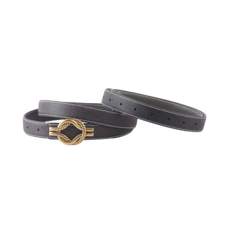 Reversible Belt with Linked Chain Buckle