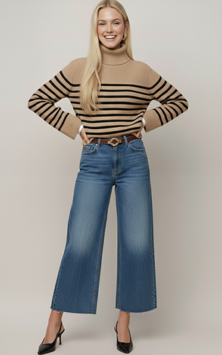 Reversible Belt with Linked Chain Buckle