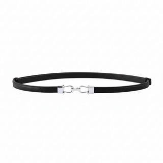 Adjustable Belt with Silver Buckle