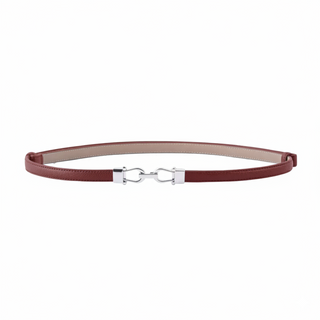 Adjustable Belt with Silver Buckle