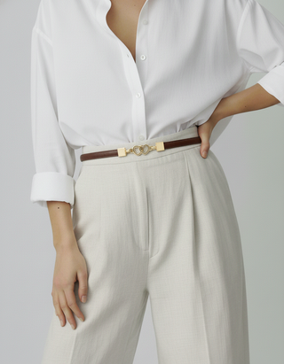 Adjustable Belt with Heart Buckle