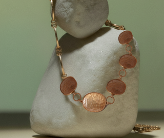 Brushed Matte Gold Oval Chain Belt