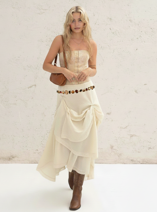 Multicolor Seaside Stone Chain Belt