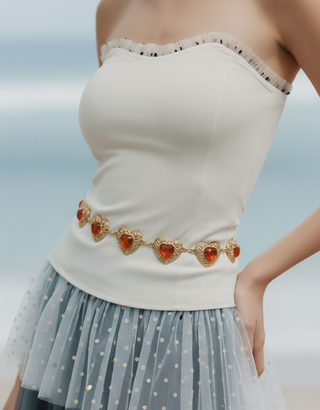 Heart of Gold Chain Belt
