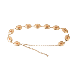 Floral Engraved Chain Belt