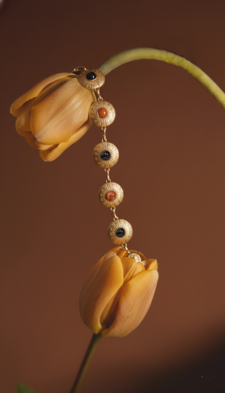 Eye of the Tiger Multicolor Gemstone Chain Belt