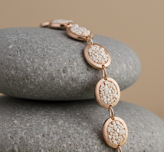 Natural Textured Granular Pebble Chain Belt