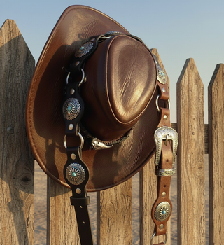 Desert Darling Concho Leather Belt