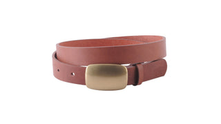 Marlowe Brushed Rectangular Buckle Belt