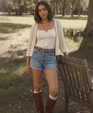 The Stargazer's Stone Studded Suede Belt