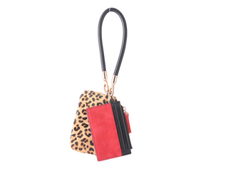 Genuine Leather Wristlet and Card Holder Set