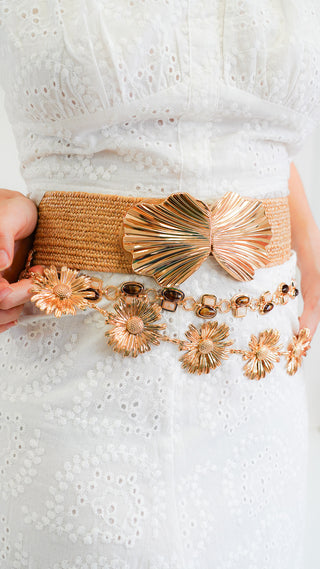 Gold Daisy Chain Belt