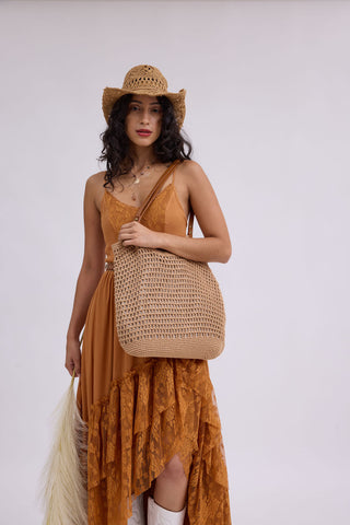 Woven Crochet Tote Bag