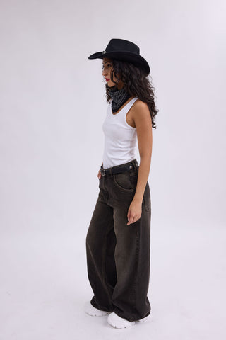 Western Grunge Concho Belt