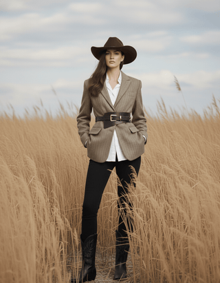 Asymmetrical Waist Cinching Belt with Polished Signature Hardware - Belt - mostwantedusa