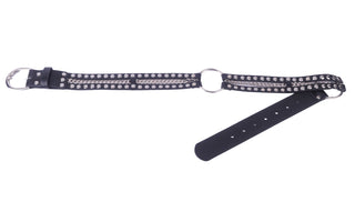 Edgy Ring Bound Chain Patent Leather Belt - Ships July 21st