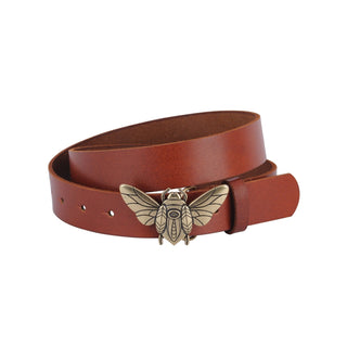 Bee Buckle Leather Belt - Belts - mostwantedusa