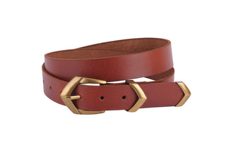 Boho Triangular Buckle Leather Belt Set - Belt - mostwantedusa