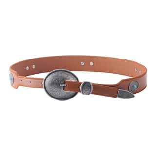 Cassie's Carved Concho Buckle Belt - Belt - mostwantedusa