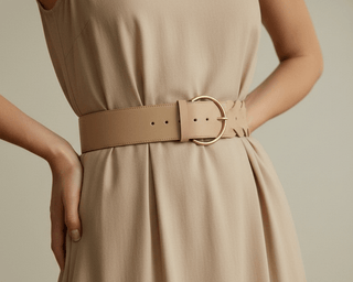 Chevron Patterned Woven Tail with Ultra Thin Brass Buckle - Belts - mostwantedusa