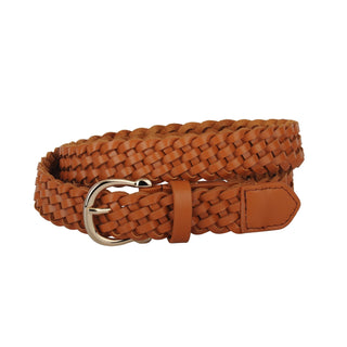 Classic Braided Equestrian Buckle Leather Belt - Belt - mostwantedusa