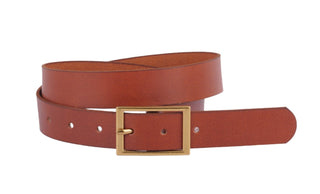 Classic Rectangle Buckle Leather Belt - Belts - mostwantedusa