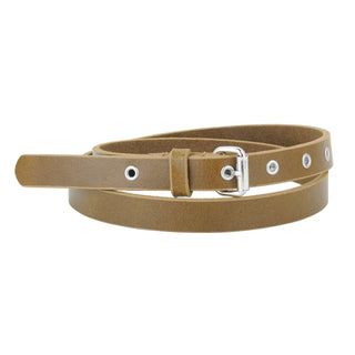 Classic Skinny Grommet Leather Belt - Belt - mostwantedusa