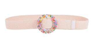 Colorful Beaded Resin Buckle Stretch Belt - Belts - mostwantedusa