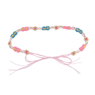 Colorful Beaded Rope Waist Belt