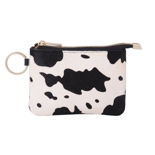 Cow Print Cowhide Leather Wallet