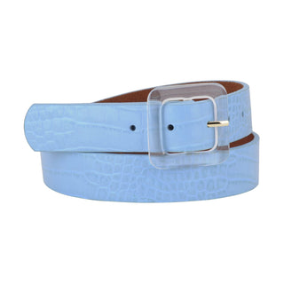 Croc Print Square Resin Buckle Belt - Belt - mostwantedusa