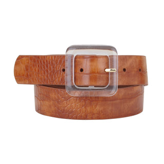 Croc Print Square Resin Buckle Belt - Belt - mostwantedusa