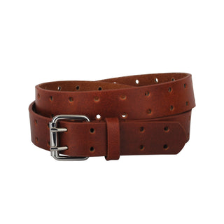 Double Prong Leather Belt | Men - Women - Belt - mostwantedusa