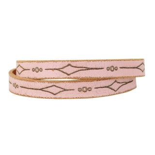 Double Wrap Laser Diamond Leather Bracelet - Bracelet - mostwantedusa