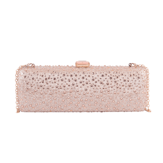 Elongated Rhinestone Clutch - Handbag - mostwantedusa