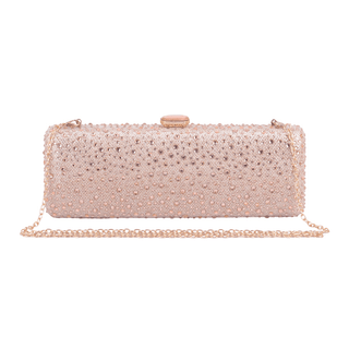 Elongated Rhinestone Clutch - Handbag - mostwantedusa