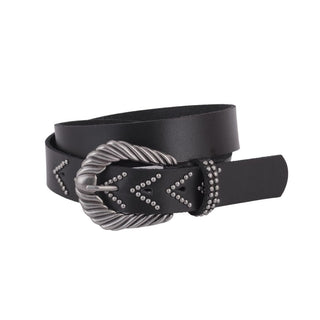 Embellished Studded Leather Belt - Belts - mostwantedusa