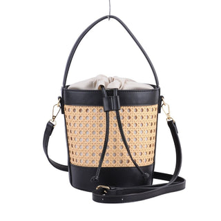 Faux Leather Crossbody Basket Bag - Handbag - mostwantedusa