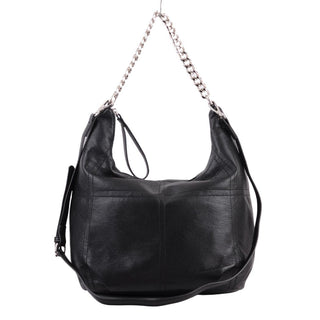 Faux Leather Crossbody with Chain - Handbag - mostwantedusa