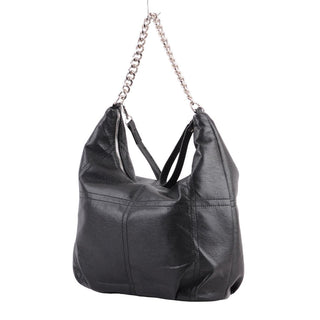 Faux Leather Crossbody with Chain - Handbag - mostwantedusa