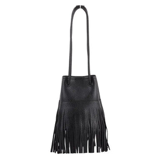 Faux Leather Fringe Bag - Handbag - mostwantedusa