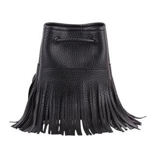 Faux Leather Fringe Bag - Handbag - mostwantedusa